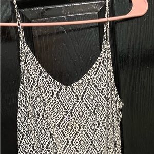 Black and white romper